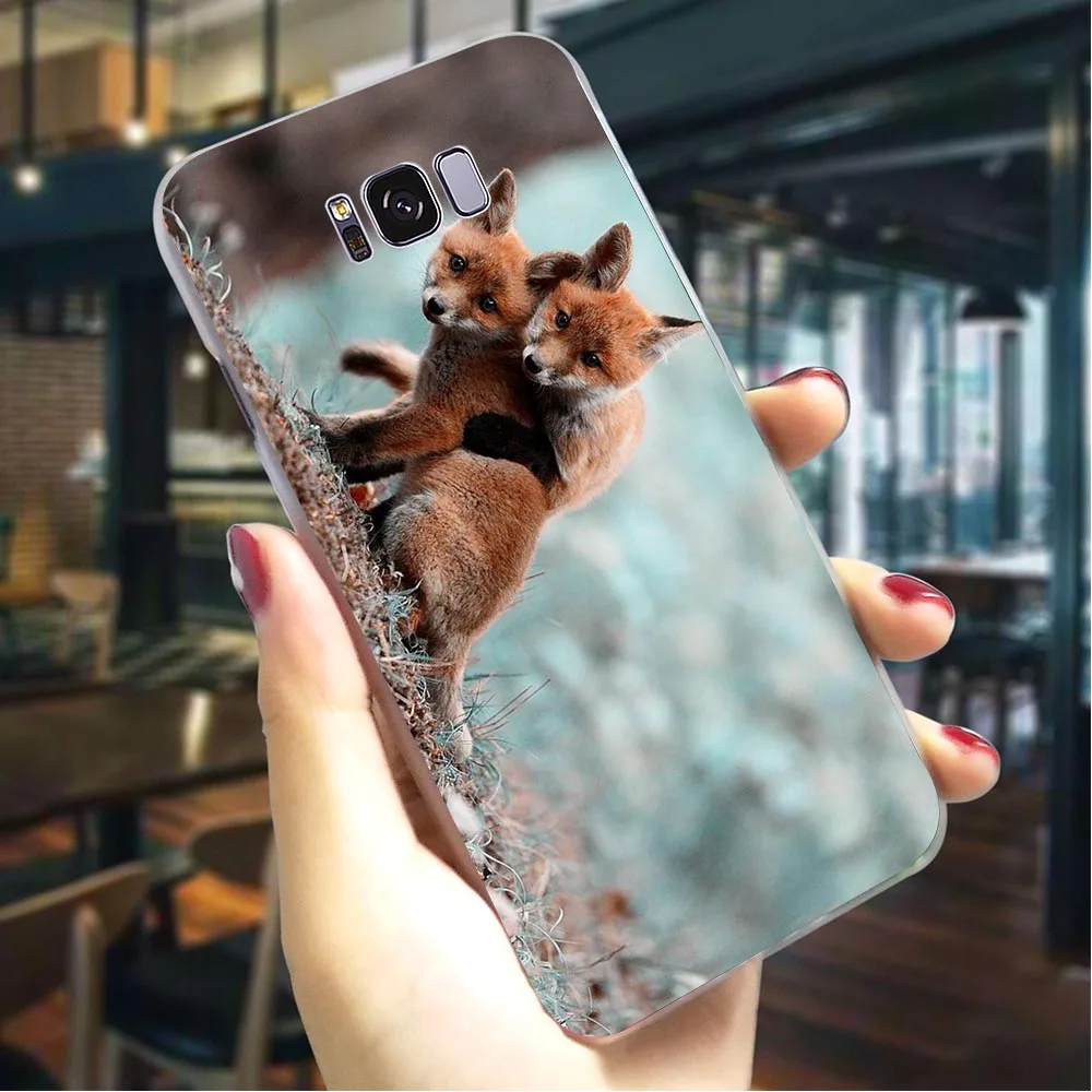 Аниме лиса Забавный Foxs чехол для телефона samsung S6 Обложка Note 8 9 M10/M20/M30 Galaxy S6/S7 Edge S8/S9/S10 Plus S10e - Цвет: K0007002