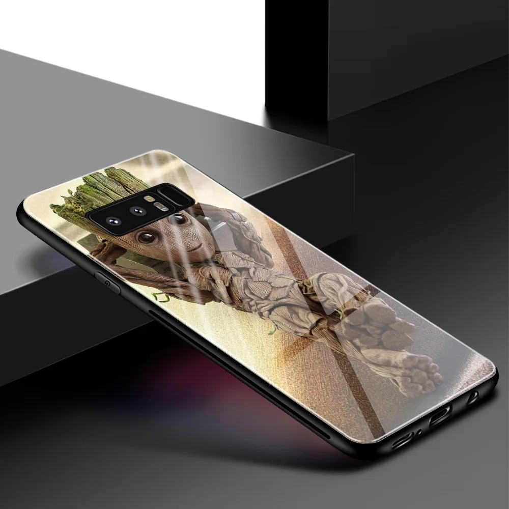 Новый чехол для samsung S9 милый стеклянный Galaxy Note 8 9 10 S8 S10 Plus lite|Бамперы| |