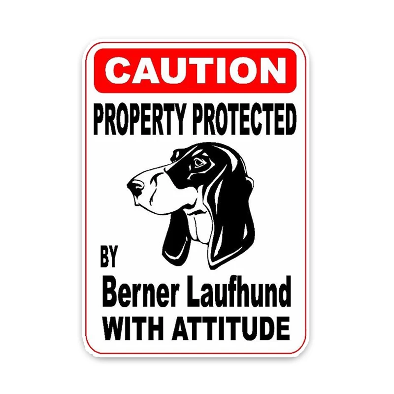 YJZT 15*11 4 см собственность защищенная Berner Laufhund собака эскиз машина бампер окно