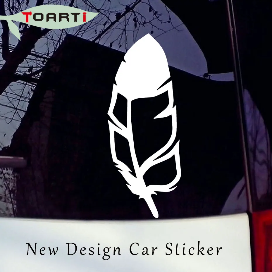 Перо Виниловая наклейка для автомобиля Стайлинг окна стенок бампера ноутбука