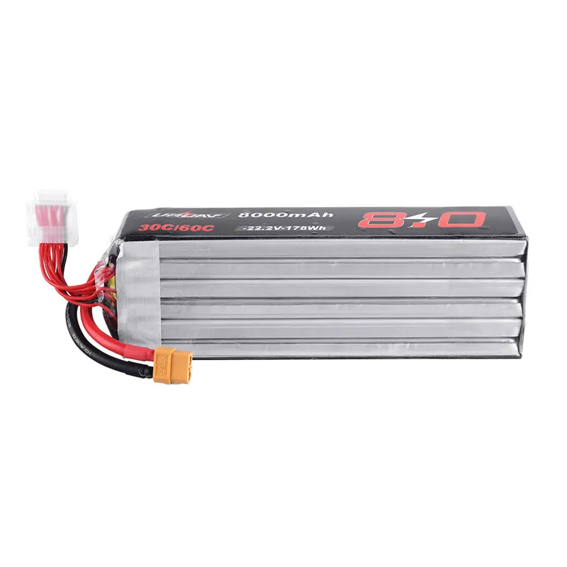 URUAV 30/60C 6 S XT60 Plug 22,2 V 8000 mAh литий-полимерный Батарея для Квадрокоптер с дистанционным управлением Дрон квадкоптер с управлением с видом от первого лица запасные Запчасти аксессуары "сделай сам"