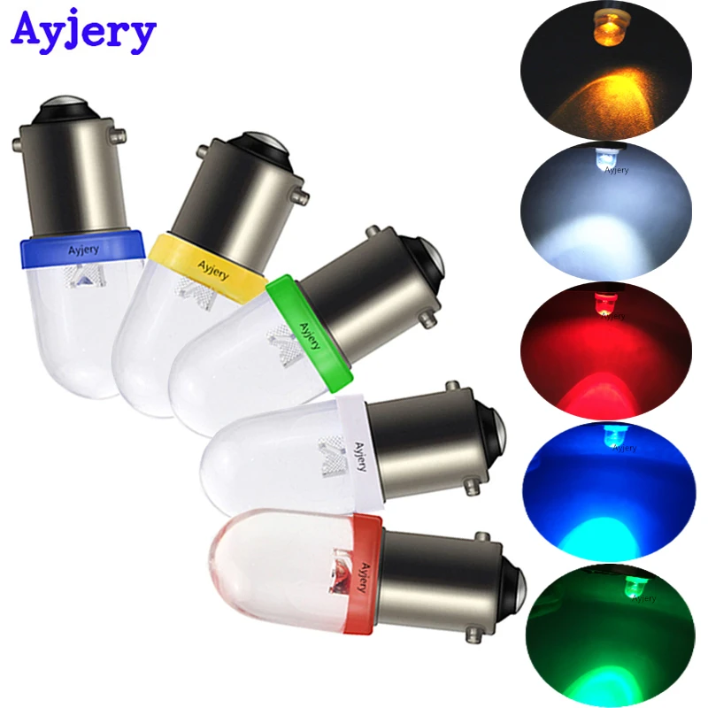AYJERY! Супер яркие 100 шт. BA9S 1 SMD F8 Светодиодные лампы DC 12V W5W автомобильный купольный
