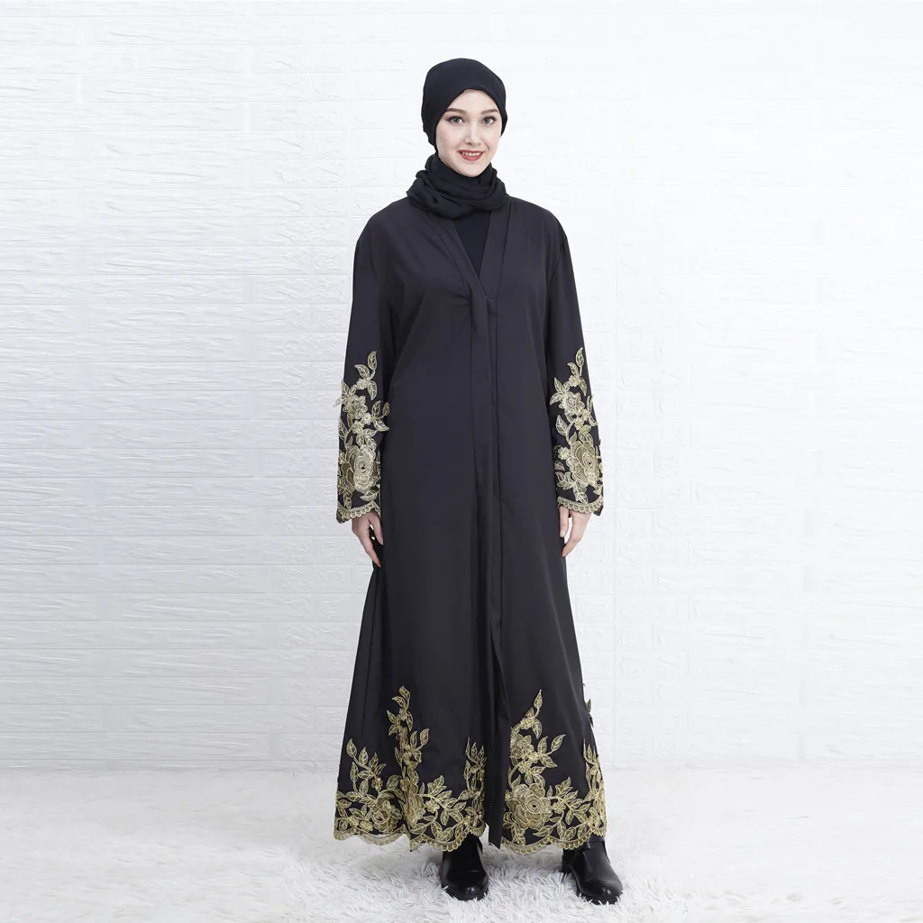 Женский облегающий кафель Abaya Абая Дубаи кружевное длинное платье хиджаб с