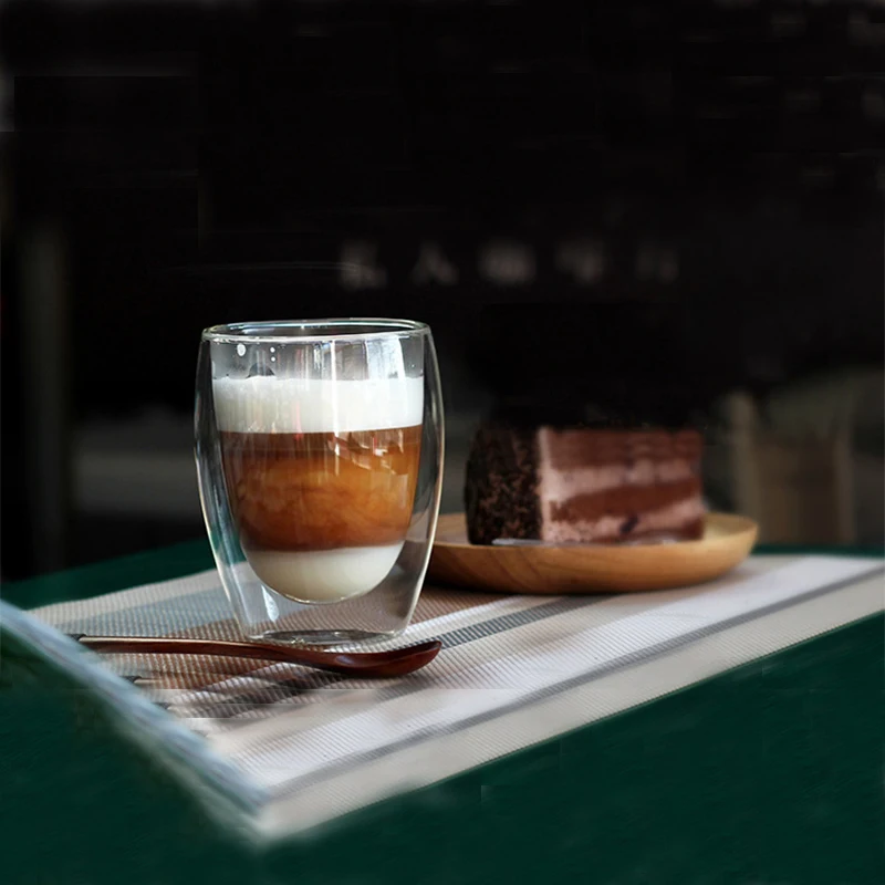 LEKOCH 1 шт. Термостойкий кофейный стакан с двойной стенкой, винный стакан, стакан для виски, пивной набор, кружка чая, прозрачная посуда для напитков.