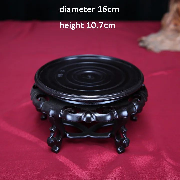 dia 16 height 10.7cm 12-42 см диаметр Супер жесткий охраны окружающей среды пластиковое основание каменный горшок Цветочная ваза аквариум Винный Стеллаж база - Цвет: dia 16 height 10.7cm