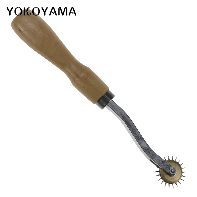YOKOYAMA швейный инструмент стальная зубчатая Скоба под давлением, круглое швейное игольчатое колесо для скрайбирования, круглое просеивающее колесо