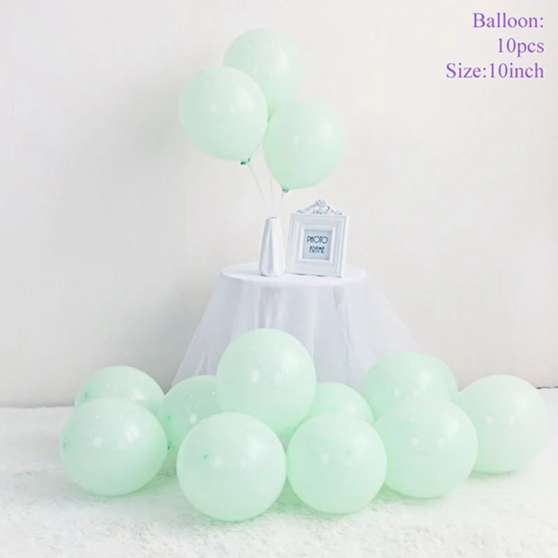 Macaron Balloons 7 Taoup 10 шт. 12 дюймов золотые с днем рождения прозрачные воздушные шары конфетти баллоны аксессуары гелиевый газ для воздушных шаров Wediing латекс - Цвет: Macaron Balloons 7