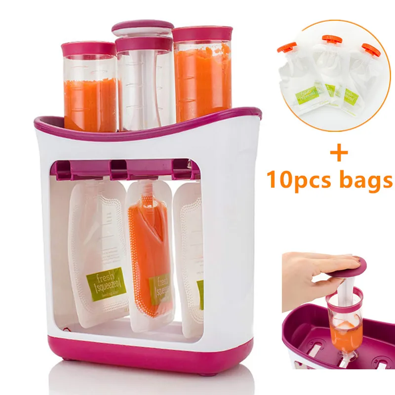 Squeeze soice Station Детские контейнеры для хранения пищевых продуктов Органическая