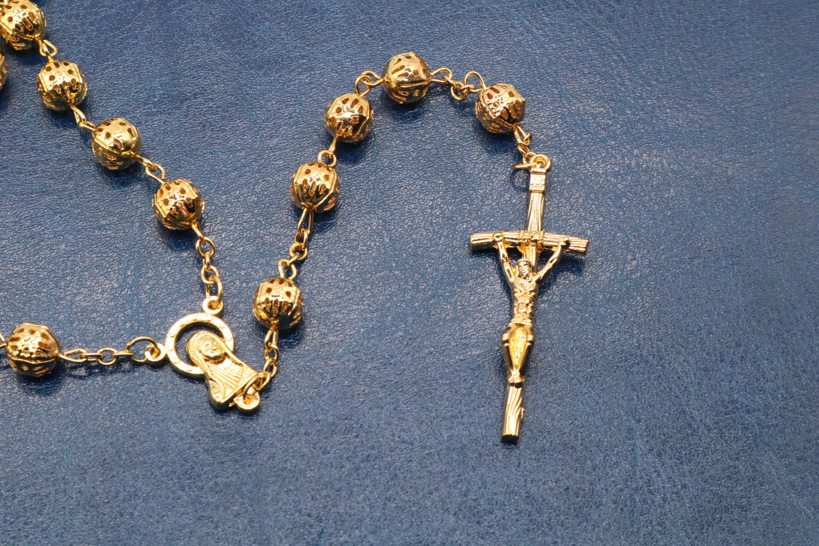 Религиозный католицизм 8 мм гальванические бусины цепочки и ожерелья когда 59