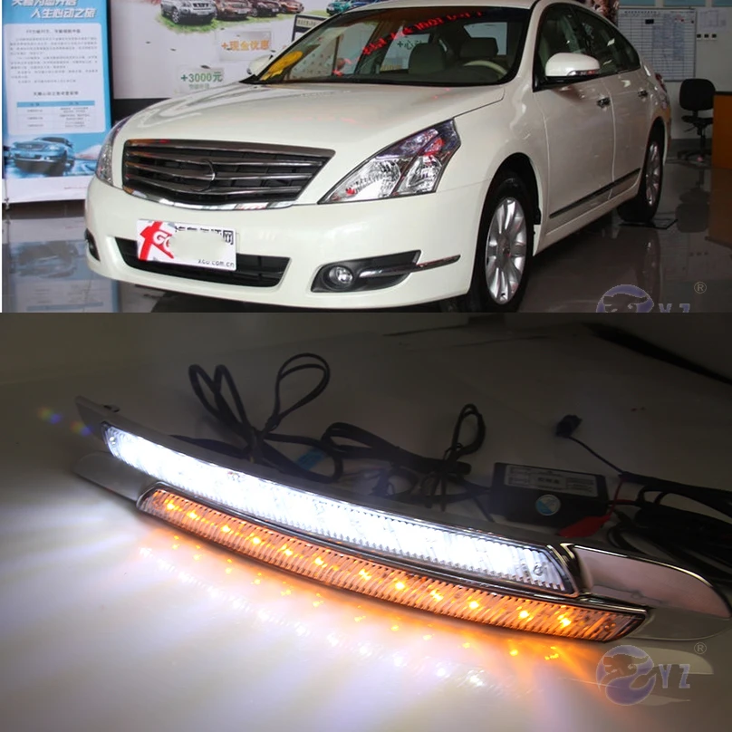 Автомобильные мигающие дневные ходовые огни для Nissan Altima Teana 2008 2009 2010