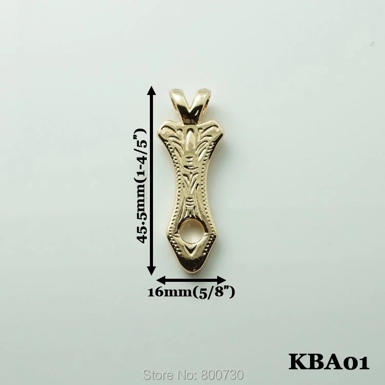 (KBA01) 10pc Western Engraved Concho Necklace Pendant Adapter Gold | Дом и сад