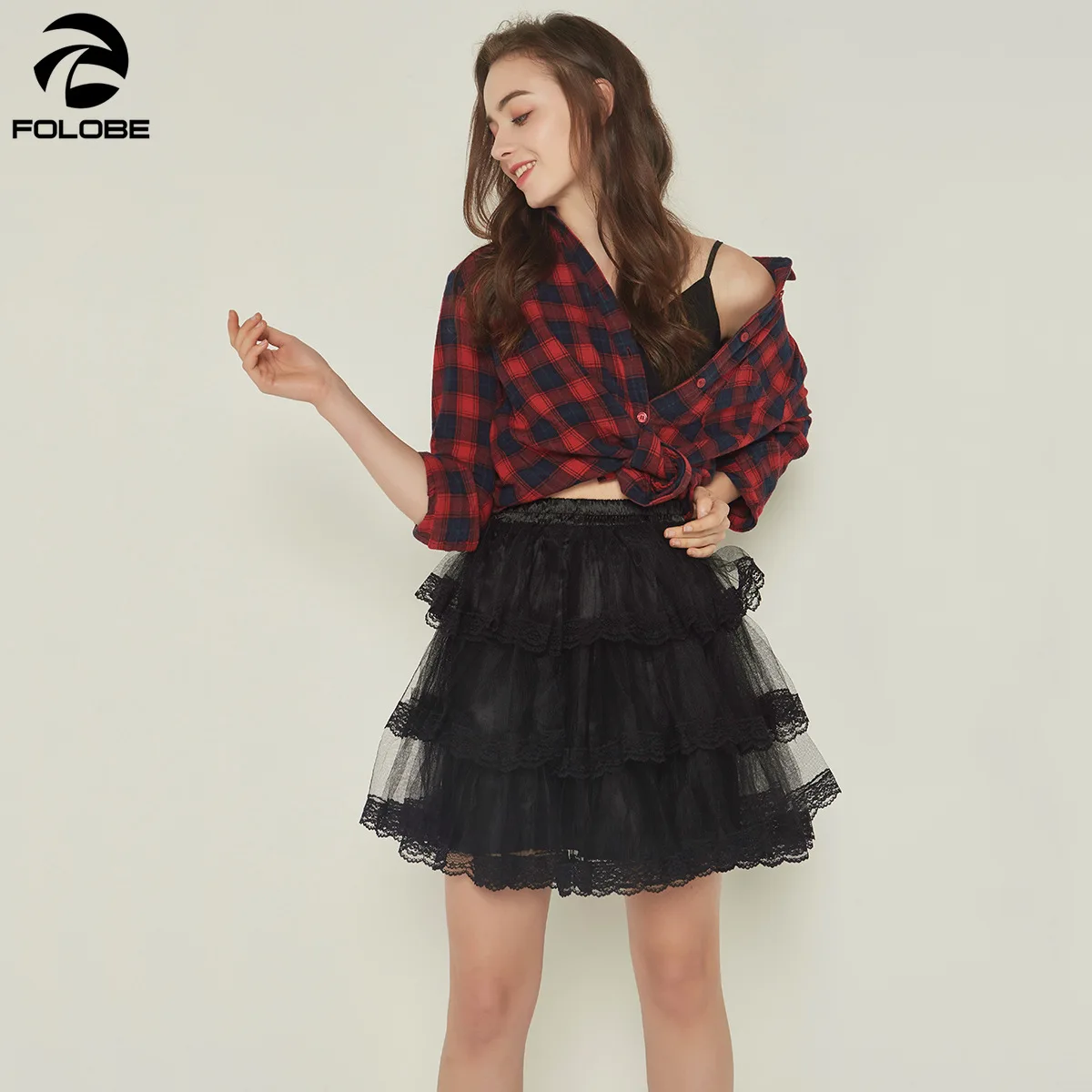 FOLOBE/повседневное бальное платье принцессы из сетчатой ткани Новинка 2020 года