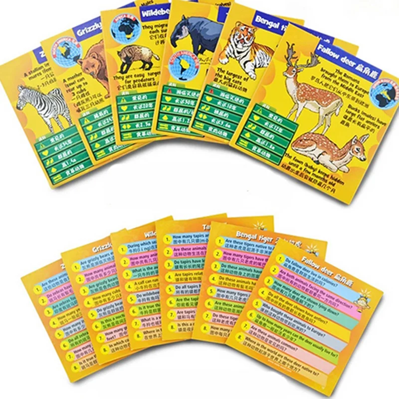 BroinBox: Животные Настольная Игра Смешно Карт Игры Английское Издание Для Детей