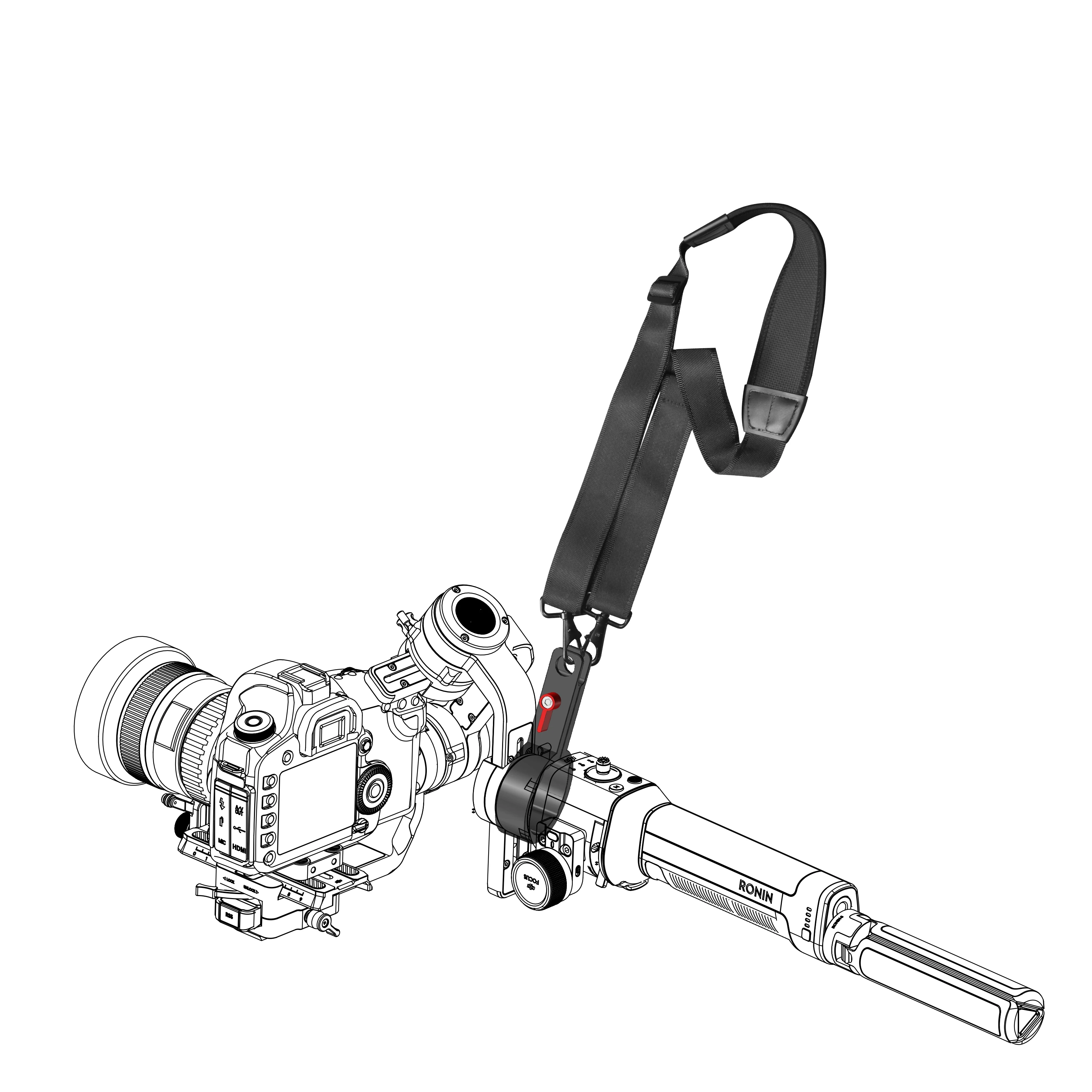 Ручная подвесная пряжка для ремня ремень с застежкой DJI RONIN S Аксессуары