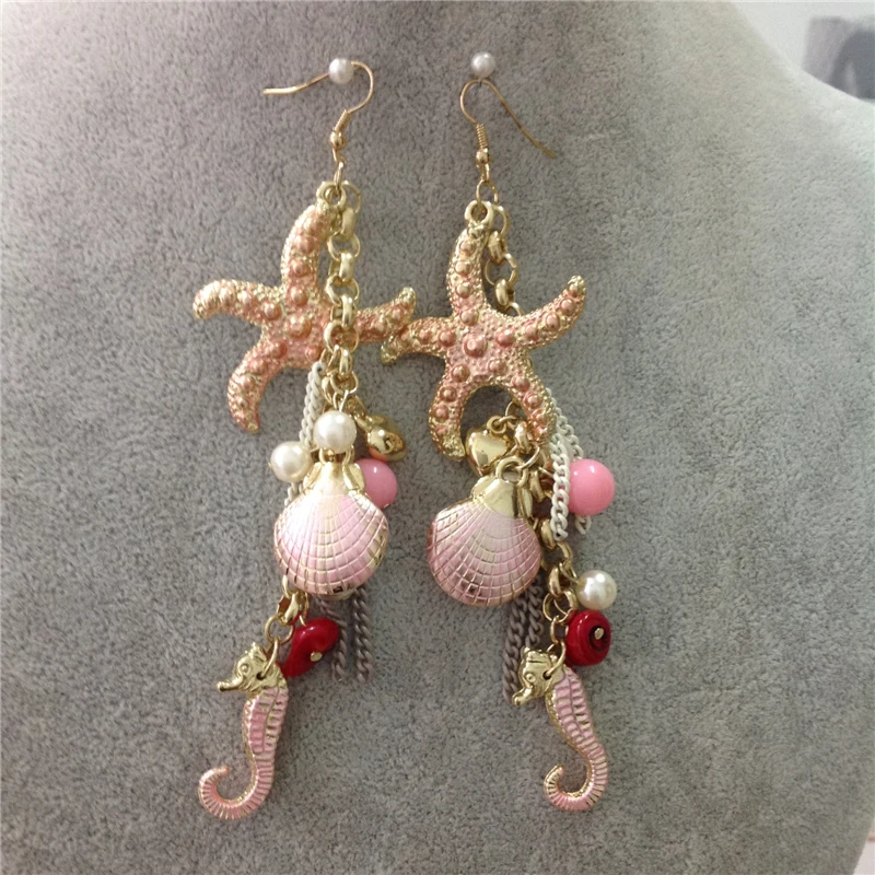 Fashion Earrings 2014 Festa Maxi Brincos Shell Grandes Foreign Trade Tail Single For Women Free Shipping | Украшения и аксессуары