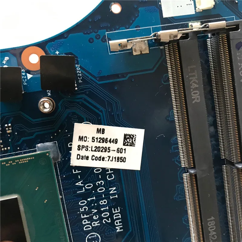 Для HP Mb Dsc 1050 2GB HM370 4 Pro L20295-601 DPF50 материнская плата для ноутбука Φ ЦПУ видеокарта 100%