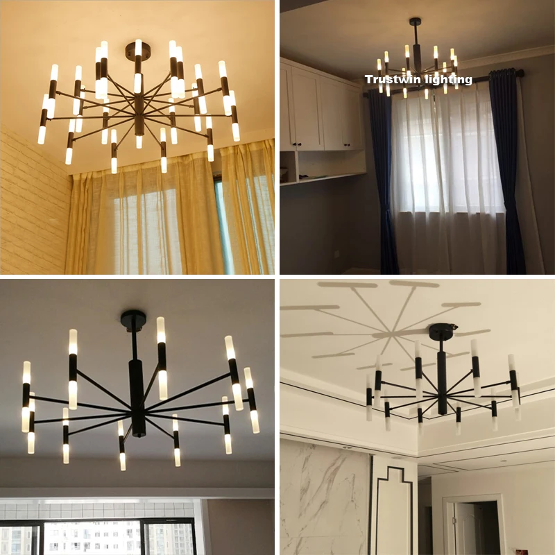 Европейская простая подвесная трубка в виде стержня подвесной светильник