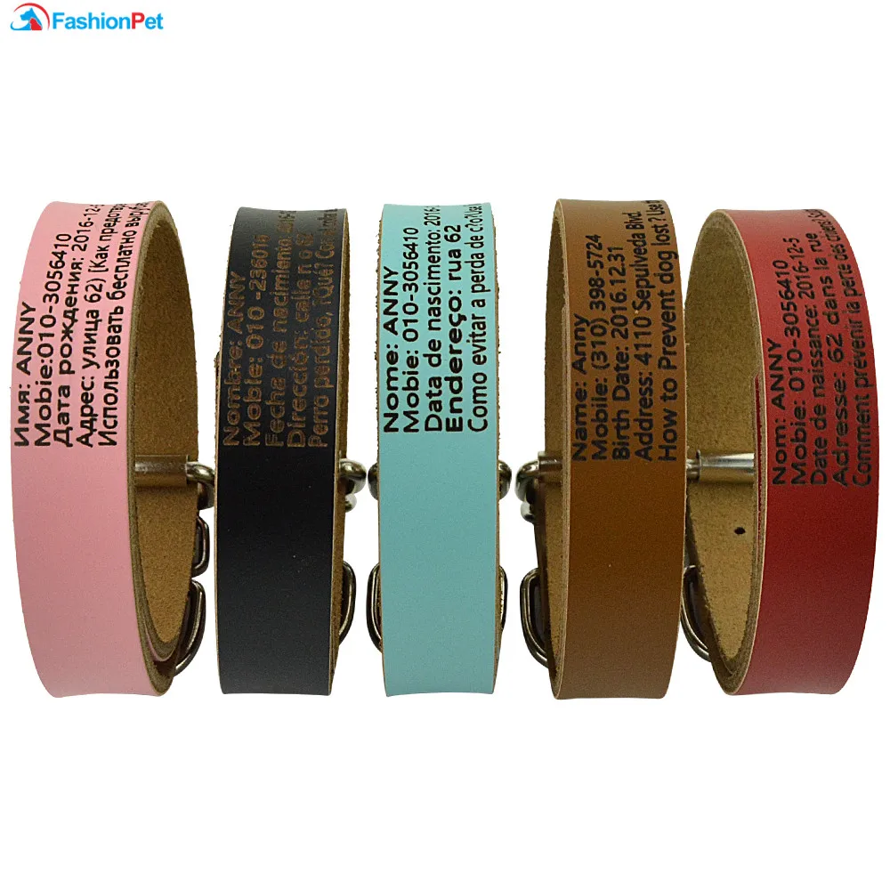 Горячая Распродажа ошейник для собак и кошек индивидуальный воротник гравировка
