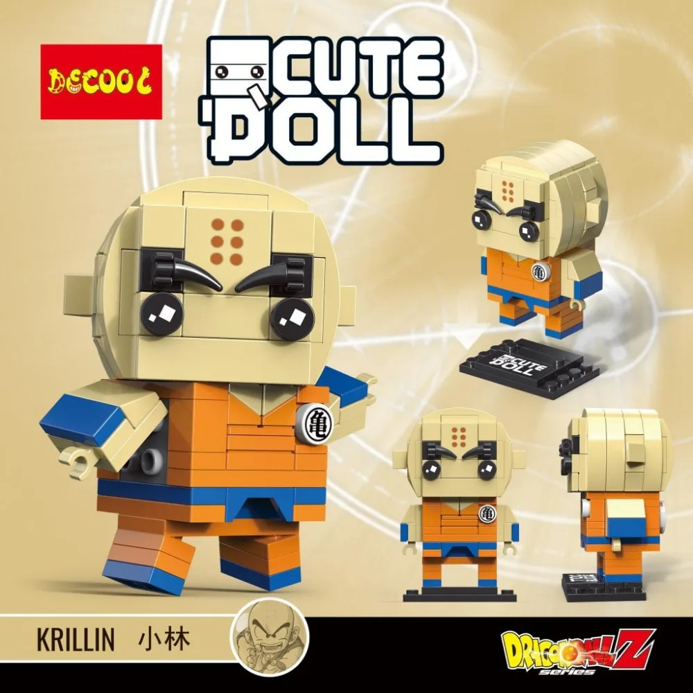 12 шт., милая кукла Dragon Ball Z, Супер Саян Гоку, фигурка, игрушка, Dragonball Z BrickHeadz, строительные блоки, игрушки для детей
