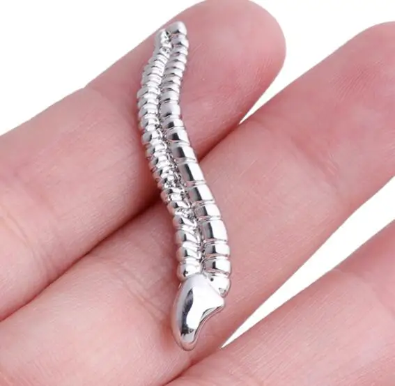 Silver Plated DCARZZ шейный позвоночник нагрудные булавки медицинский подарок медсестры винтажная Золотая Серебряная Брошь ювелирные изделия изящная брошь женские аксессуары - Metal color: Silver Plated