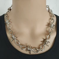 handmade men women unisex chain necklace rock band heavy cool choker punk metal collar statement goth jewelry