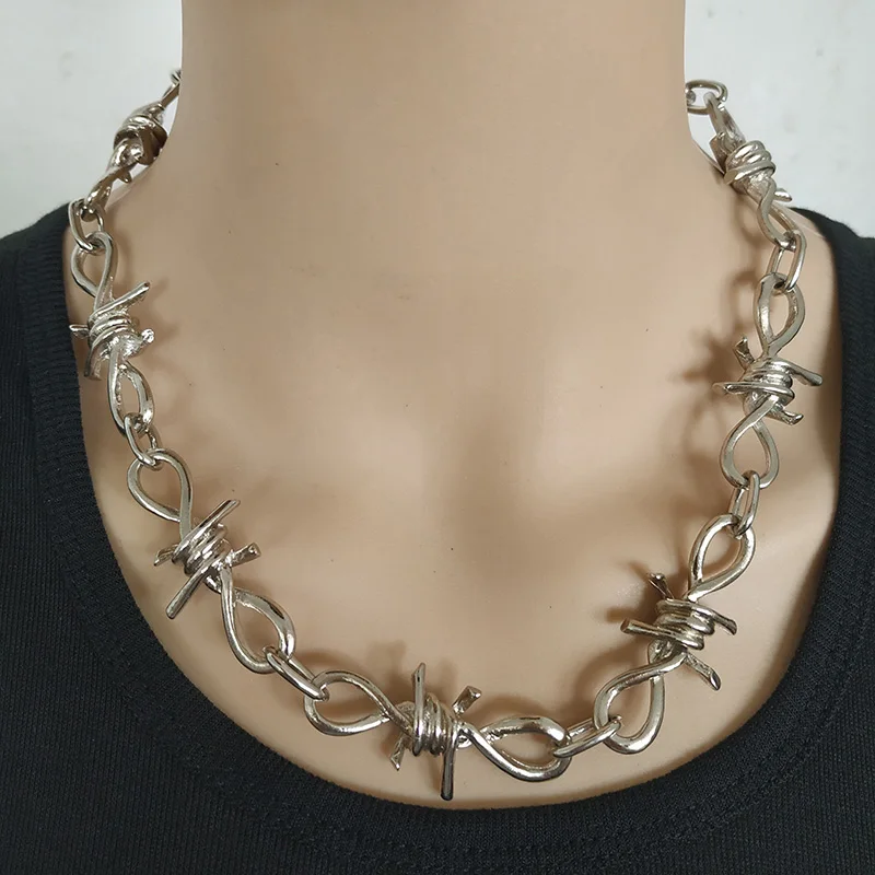 Ручная работа Мужская и женская цепочка унисекс ожерелье рок группа тяжелый