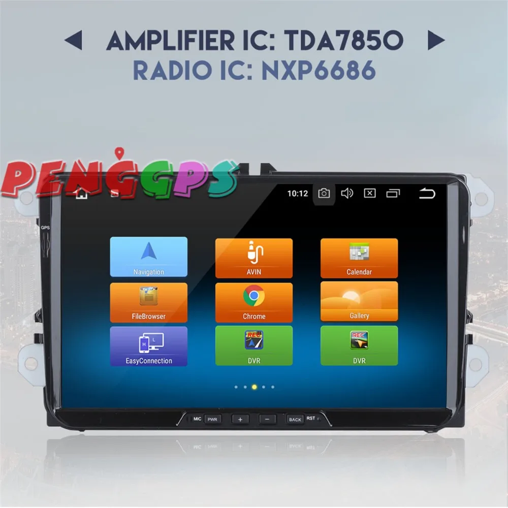 9 дюймов Android 8 0 7 1 автомобильный радиоприемник стереонаушники gps Navi для Volkswagen VW Golf