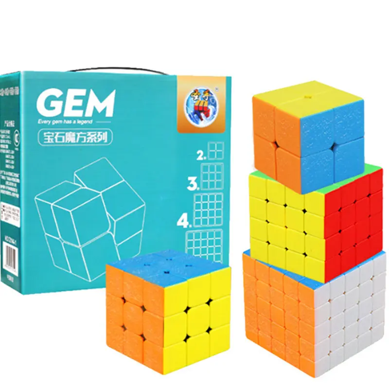4 шт./компл. cube 2x2 3x3 4x4 5x5 кубик рубика Волшебные кубики красочный пазл Cube игрушки
