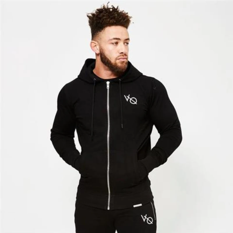 2018 спортивные Бег Куртки мужская повседневная молнии толстовки тренажерный зал