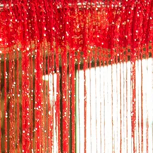Red 2 шт. Красочные Роскошные кристалл шторы м x 1 линии вспышки блестящие кисточкой Строка занавеска для разделения комнат перегородкой украшения дома - Цвет: Red