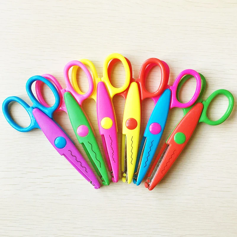 Волнистая кружевная отделка Канцтовары фотографии ножницы сделай сам для детей