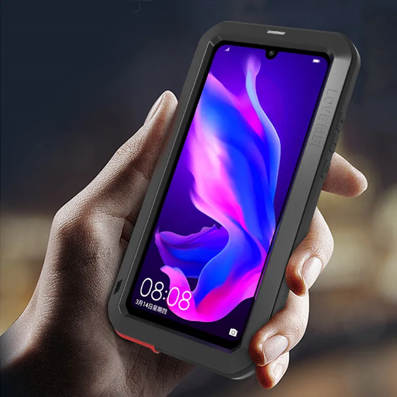 Металлический армированный сверхпрочный защитный чехол для Huawei P30 Pro P30Lite