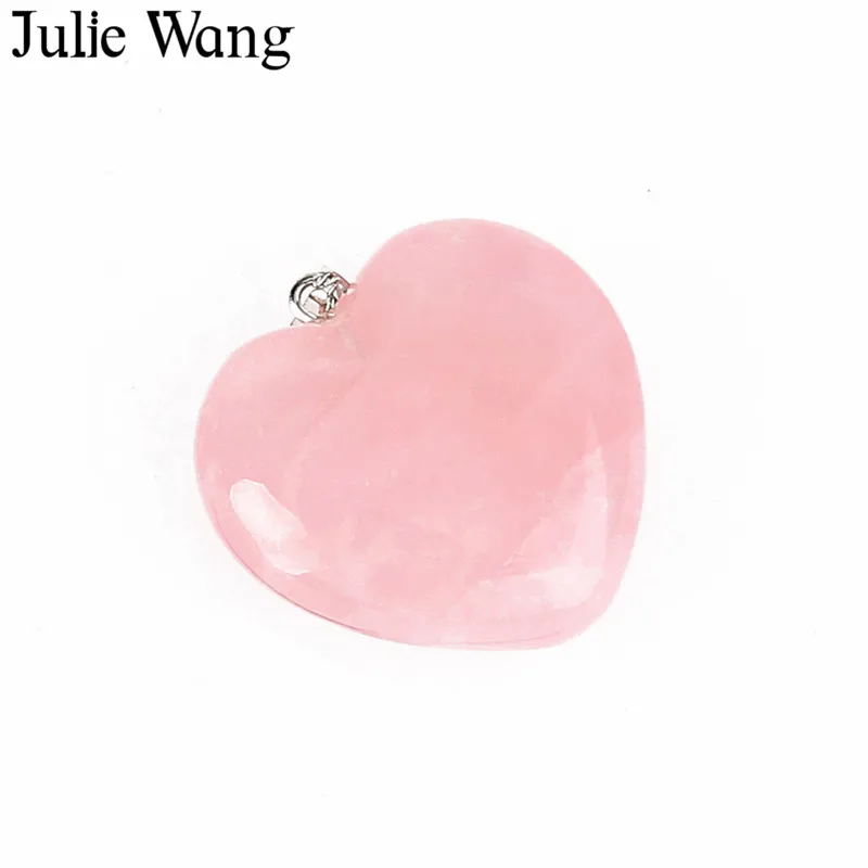 Julie Wang 1 шт. разноцветное сердце натуральные красивые серьги из драгоценных
