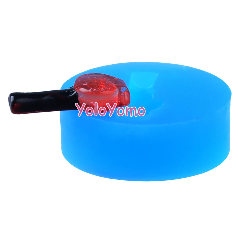 F255YL Nail Polish Bottle Silicone Mold Fondant Sugarcraft Polymer Clay Gum Paste Icing Candy Resin Flexible Molds | Дом и сад