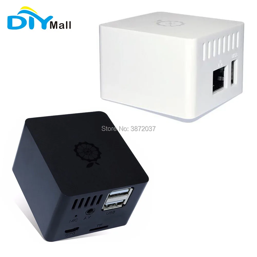DIYmall защитный чехол ABS для Orange Pi Zero совместим с плата расширения черный белый