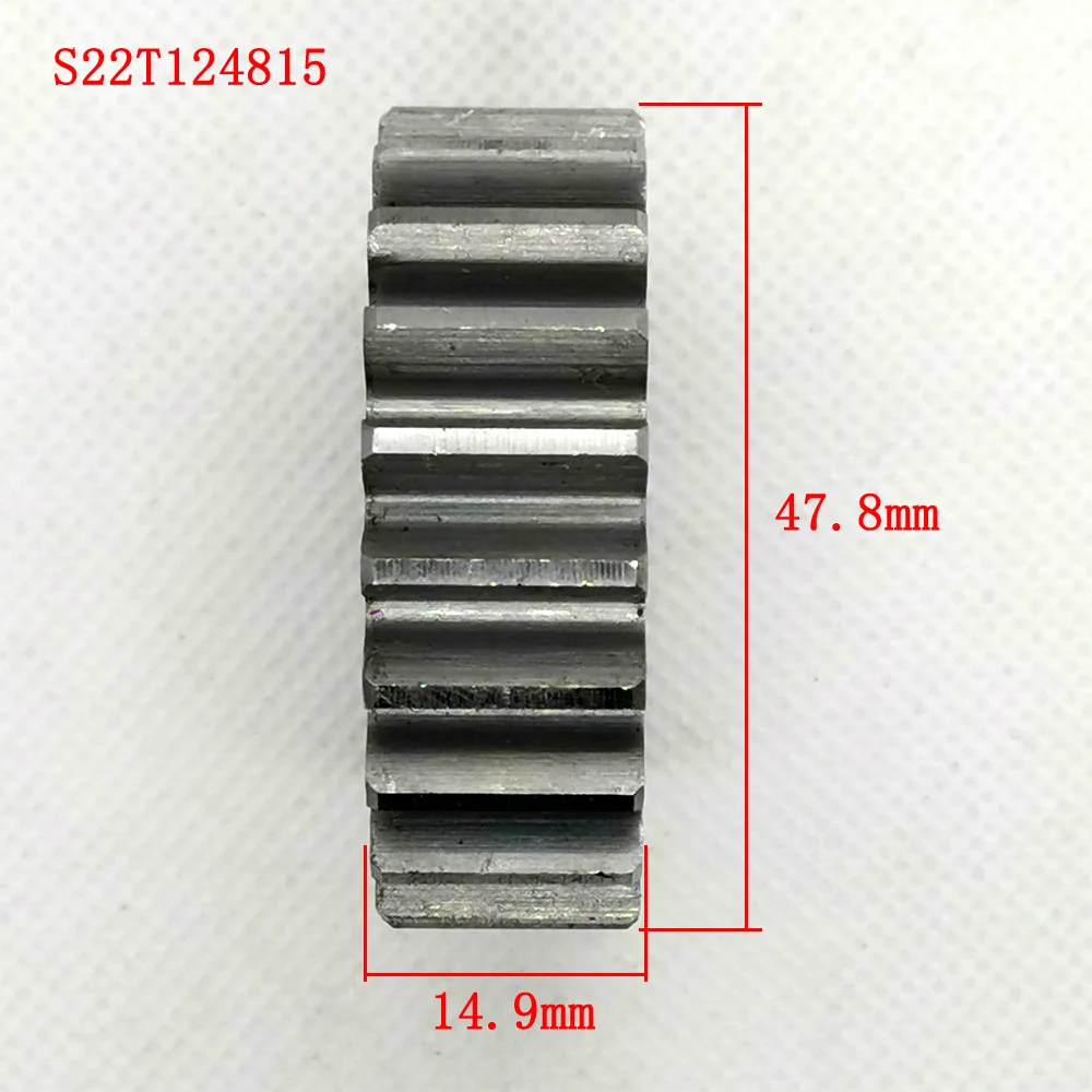 Стальной 22 зубья 48 мм Электрический мотор колеса велосипеда spur gear набор 12 мм отверстие Электронный велосипед трехколесный велосипед замена железные металлические шестерни