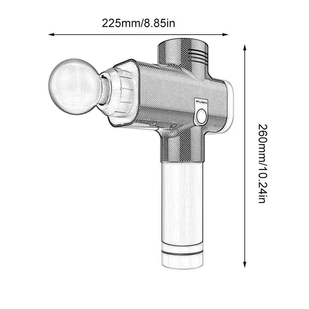 Bearded Fascia Gun Massage Gun Electric Deep Muscle Relaxation Fitness Massage Grab
