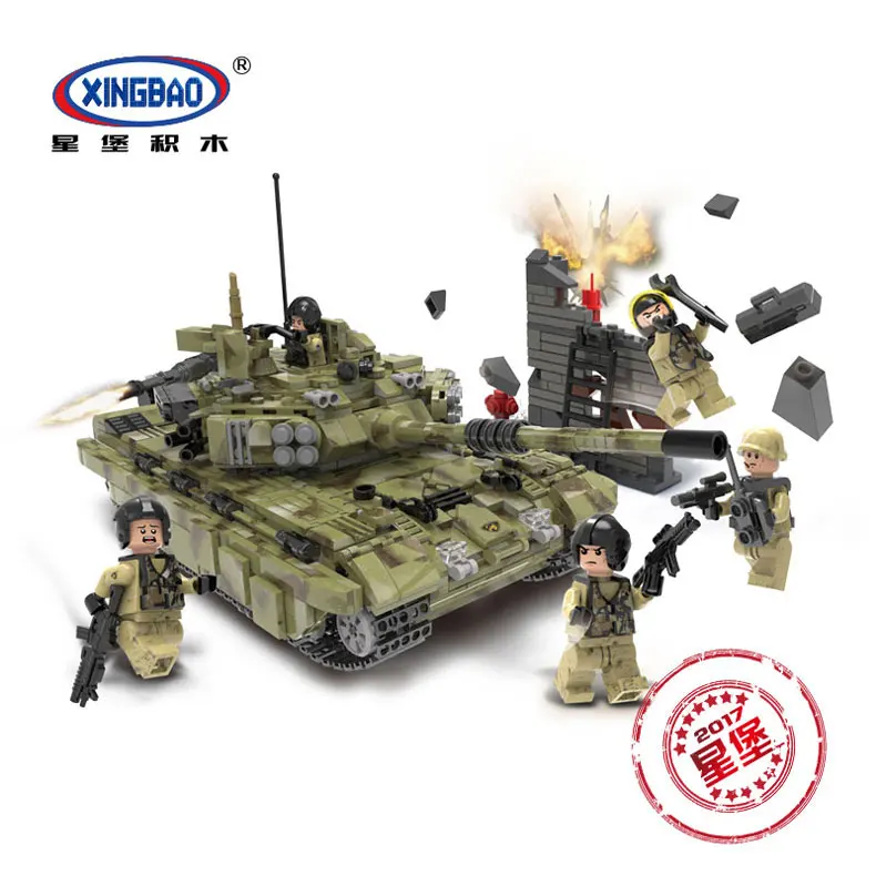 XINGBAO 06015 натуральная Военная серия Танк скорпиона тигра строительные блоки