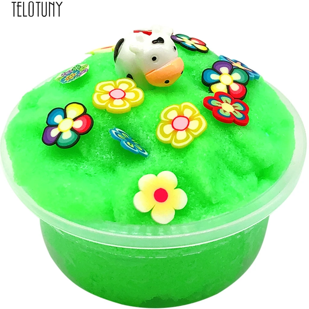 TELOTUNY Slime глина облако ледяное миры буфами на рукавах Squishies грязь слизи Шпатлёвки ароматизированный стресс глины игрушка-Лизун развивающая игрушка Горячее предложение J24