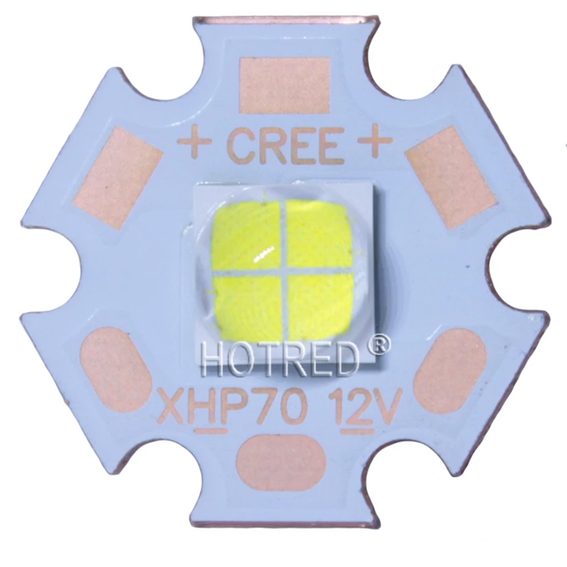 CREE XHP70 6500K холодный белый 5000 К нейтральный белый 3000K теплое белое светодиодное освещение излучатель Didoes 6V 12V с 16 мм 20 мм Медь печатной платы