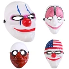 Новый 2019 Payday 2 Хэллоуин ужасные маски DallasВолкцепиHoxton клоун Maskss для маскарада вечерние страшные клоуны маски