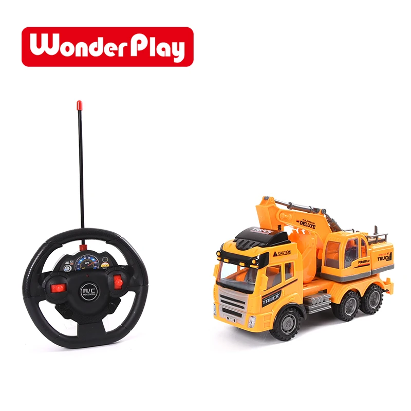 Корабль из США 4 CH Моделирование RC игрушечный экскаватор со светом дистанционное