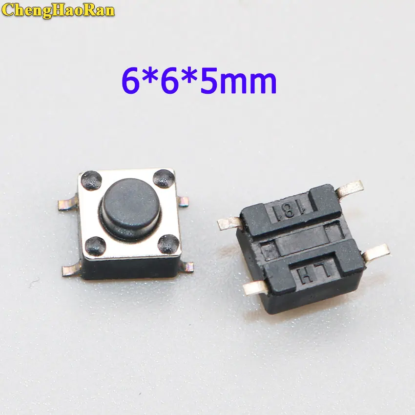 

ChengHaoRan 10pcs 6*6*5mm micro switch 6X6X5mm Tactile Tact Push Button Micro Switch Momentary Push Button