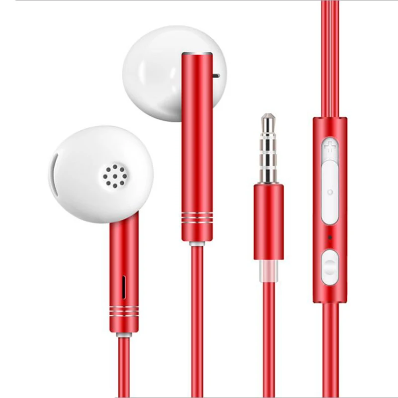 Проводные наушники Rehimm In Ear спортивные музыкальные для телефона с микрофоном