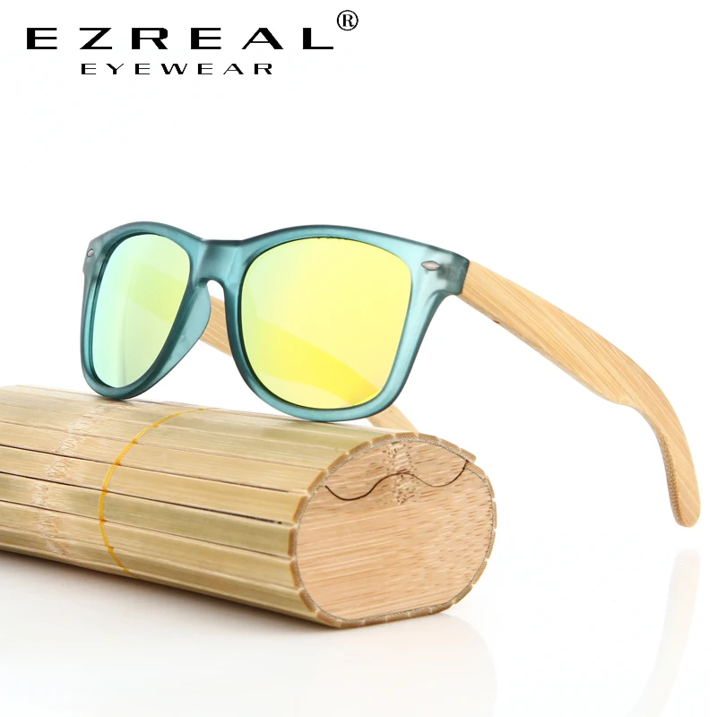 Солнцезащитные очки EZREAL с деревянными поляризационными стеклами для мужчин и