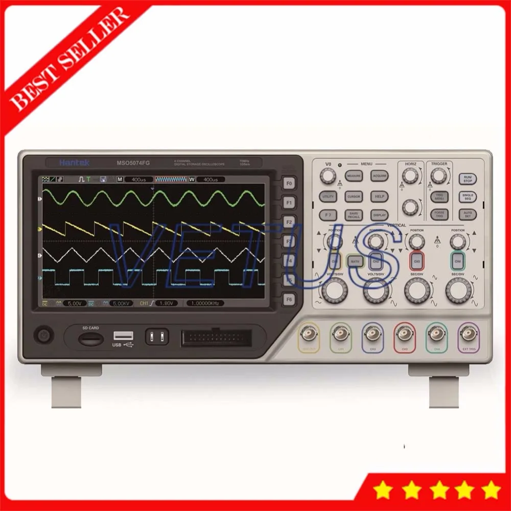 Hantek MSO5074FG 8 CH Логический анализатор с 25 МГц генератор сигналов произвольной формы