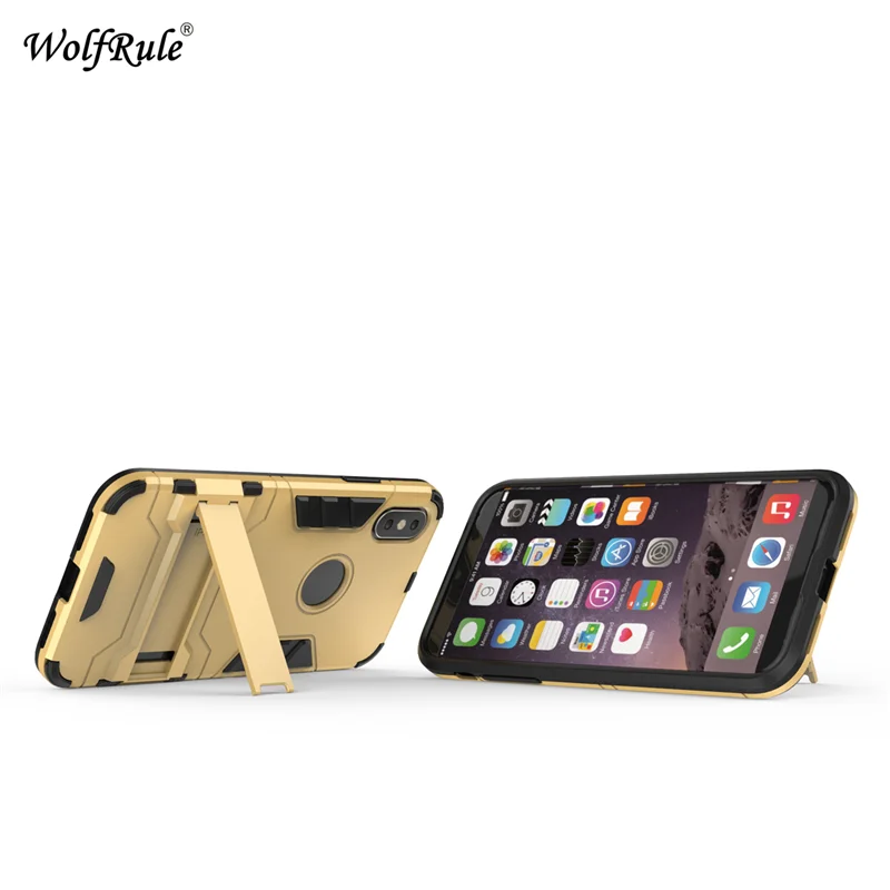 WolfRulesFor Hard Case Apple Iphone X Cover Silicone +Plastic For Holder Stand Funda | Мобильные телефоны и аксессуары