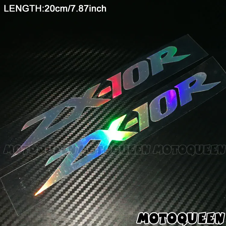 ZX-10R Laser Светоотражающий мотоциклетный шлем лазера бак украшения Стикеры мотоцикл наклейки для Kawasaki ZX-6R ZX-9R ZX-10R ZX6R ZX9R ZX10R - Цвет: ZX-10R Laser