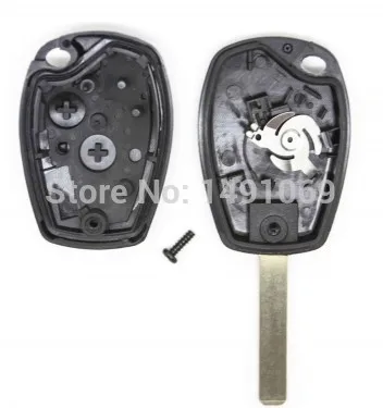 Keyecu Замена 2 кнопки дистанционного ключа оболочки для Renault Clio Modus Master Twingo с Uncut Blade