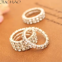 juchao rings women crystal jewelry ring 2021